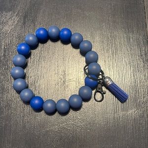 Wristlet Keychain Artisian Silicone Beaded Handcrafted